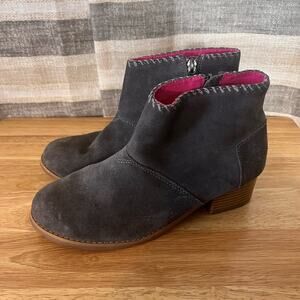 Toms Leila Gray Ankle Boots Size‎ 5